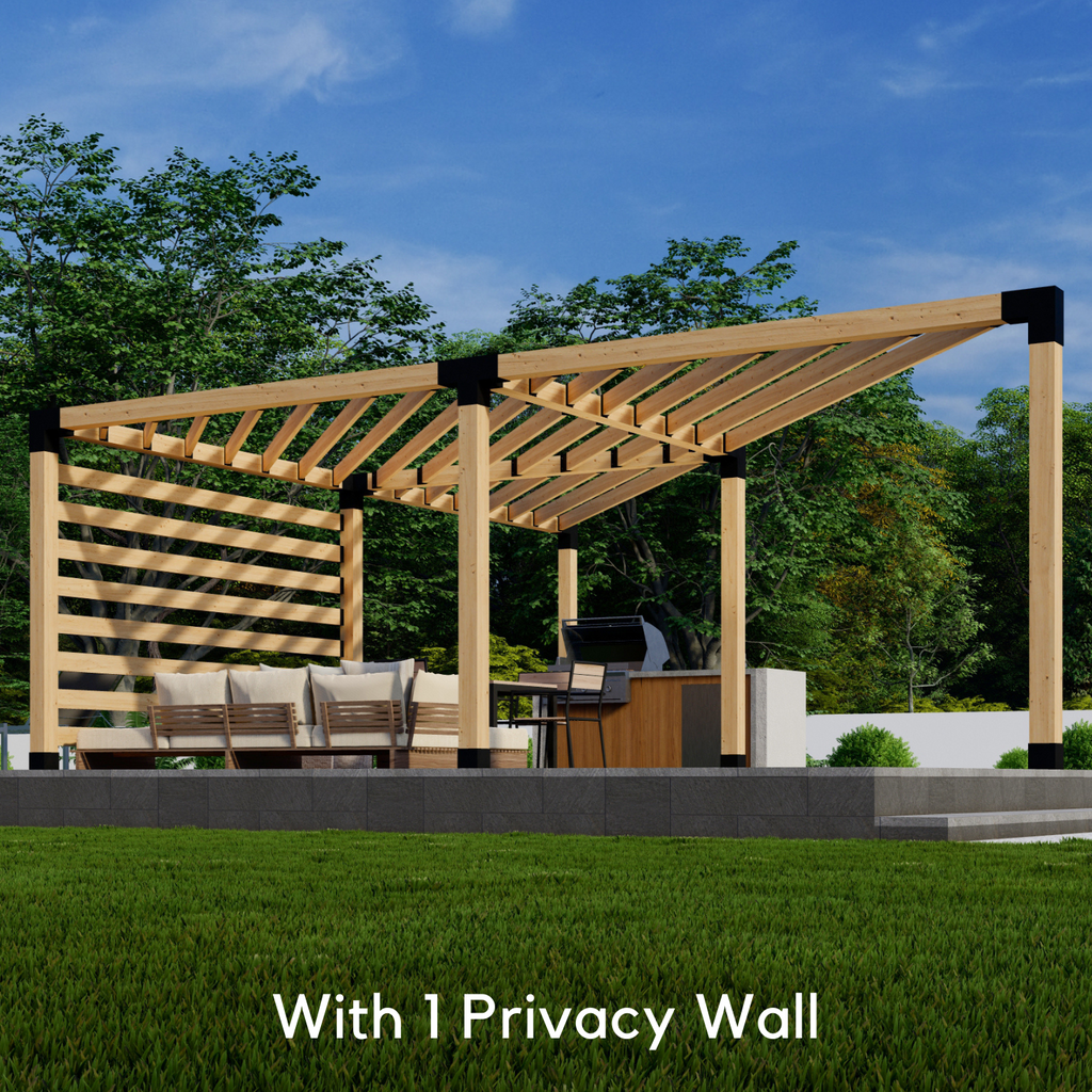 Outdoor Corner Pergola Kit