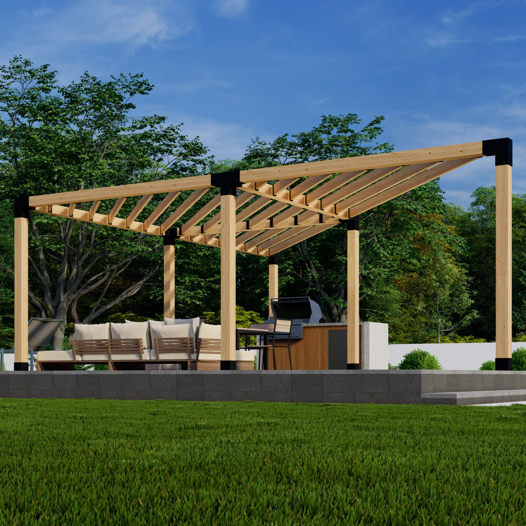 Outdoor Corner Pergola Kit