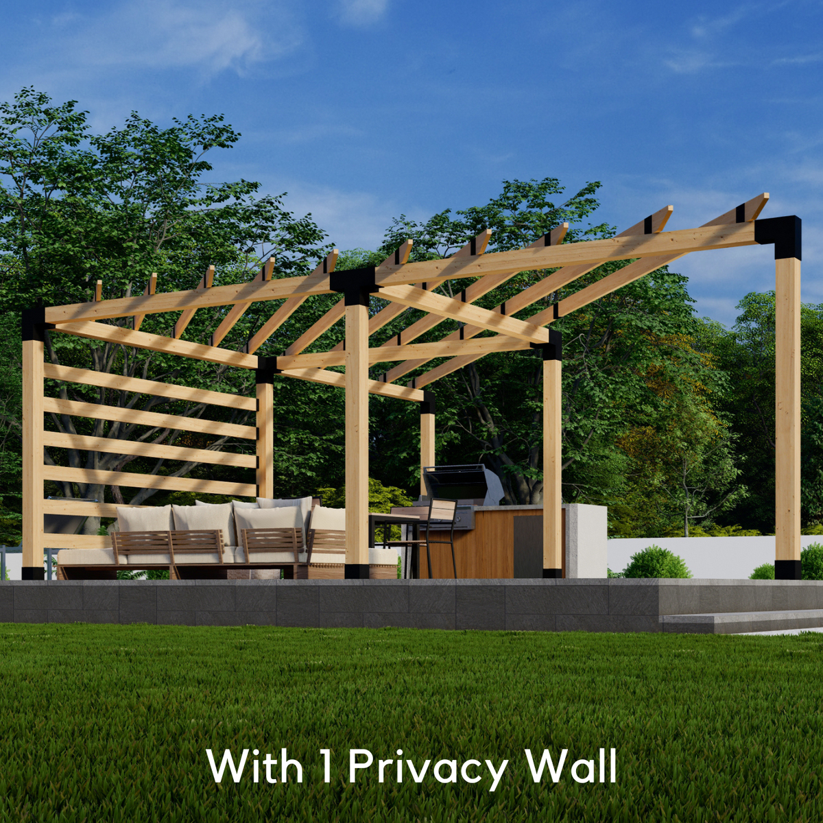 Corner Trellis Pergola Kit