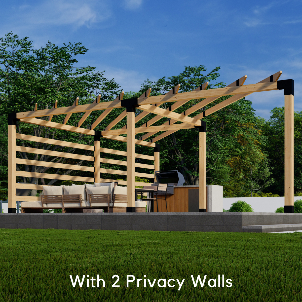 Corner Trellis Pergola Kit