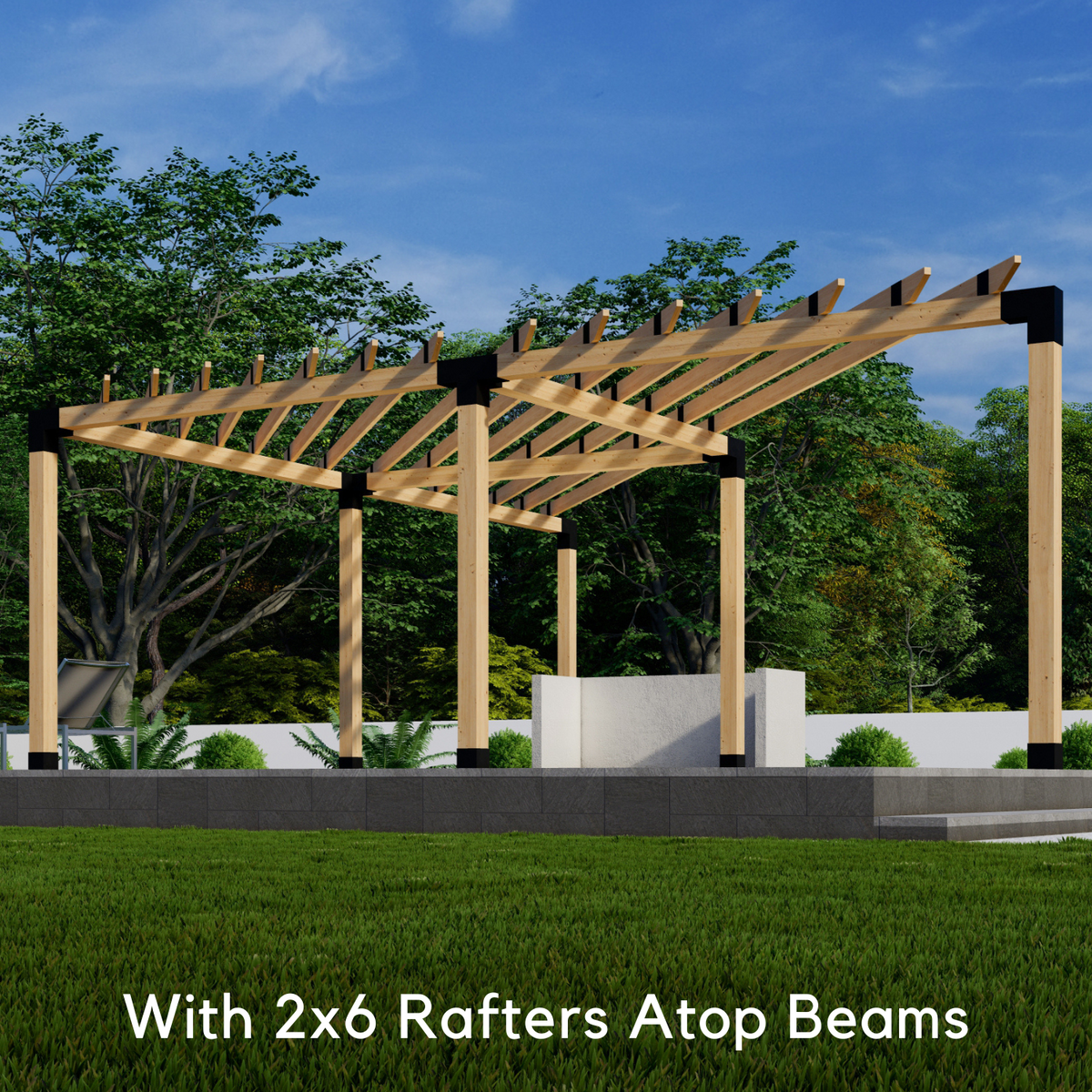 DIY Kit for a Corner Pergola