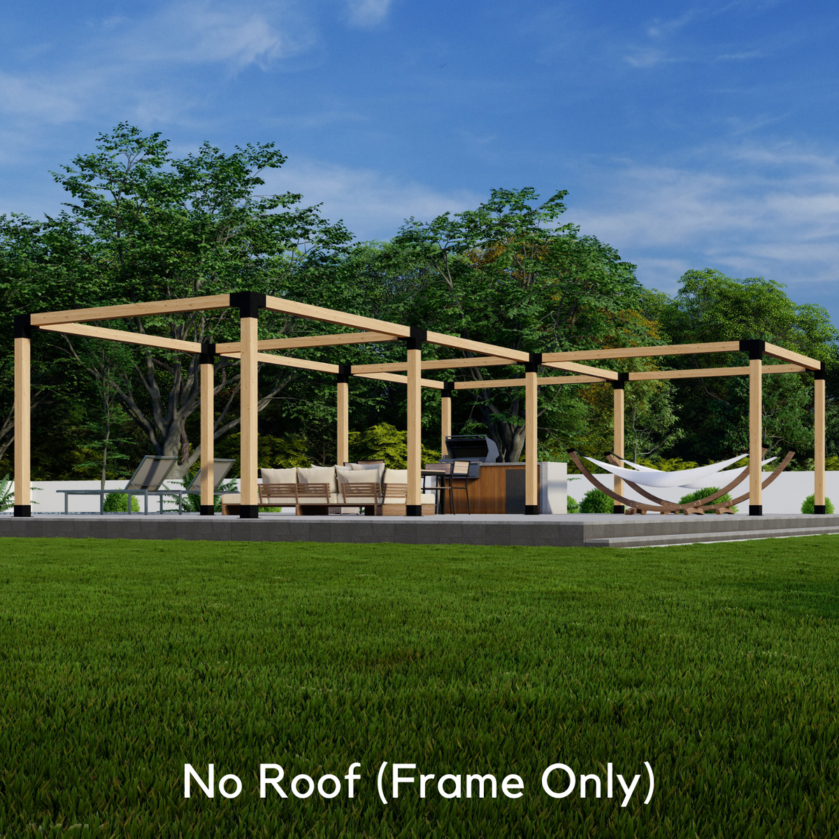 Corner L-Shaped Pergola Kit