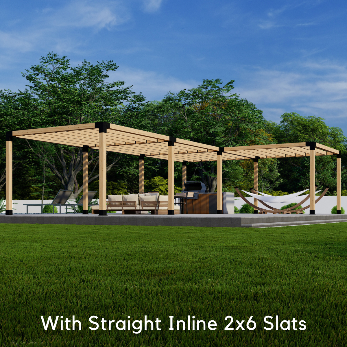 Corner L-Shaped Pergola Kit