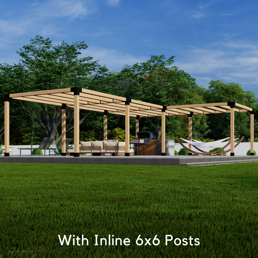 Corner L-Shaped Pergola Kit