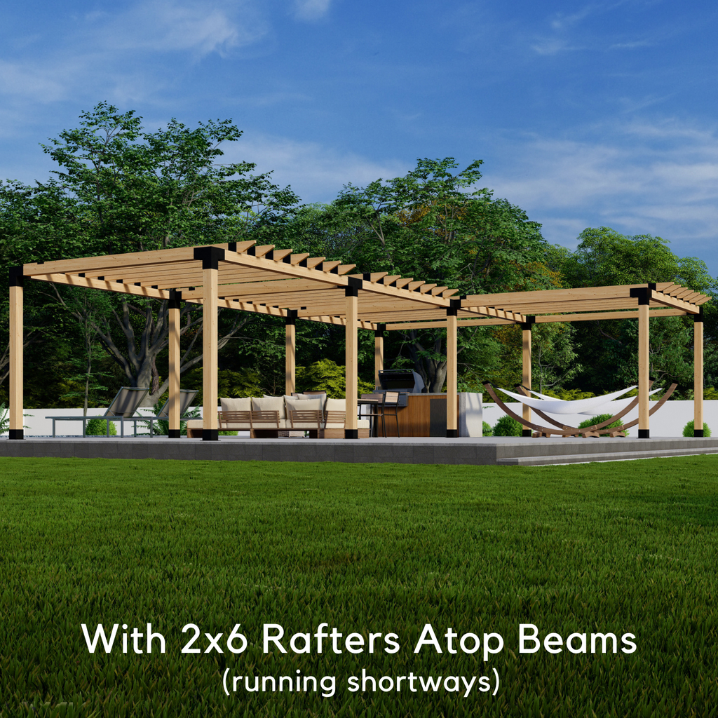 Corner L-Shaped Pergola Kit