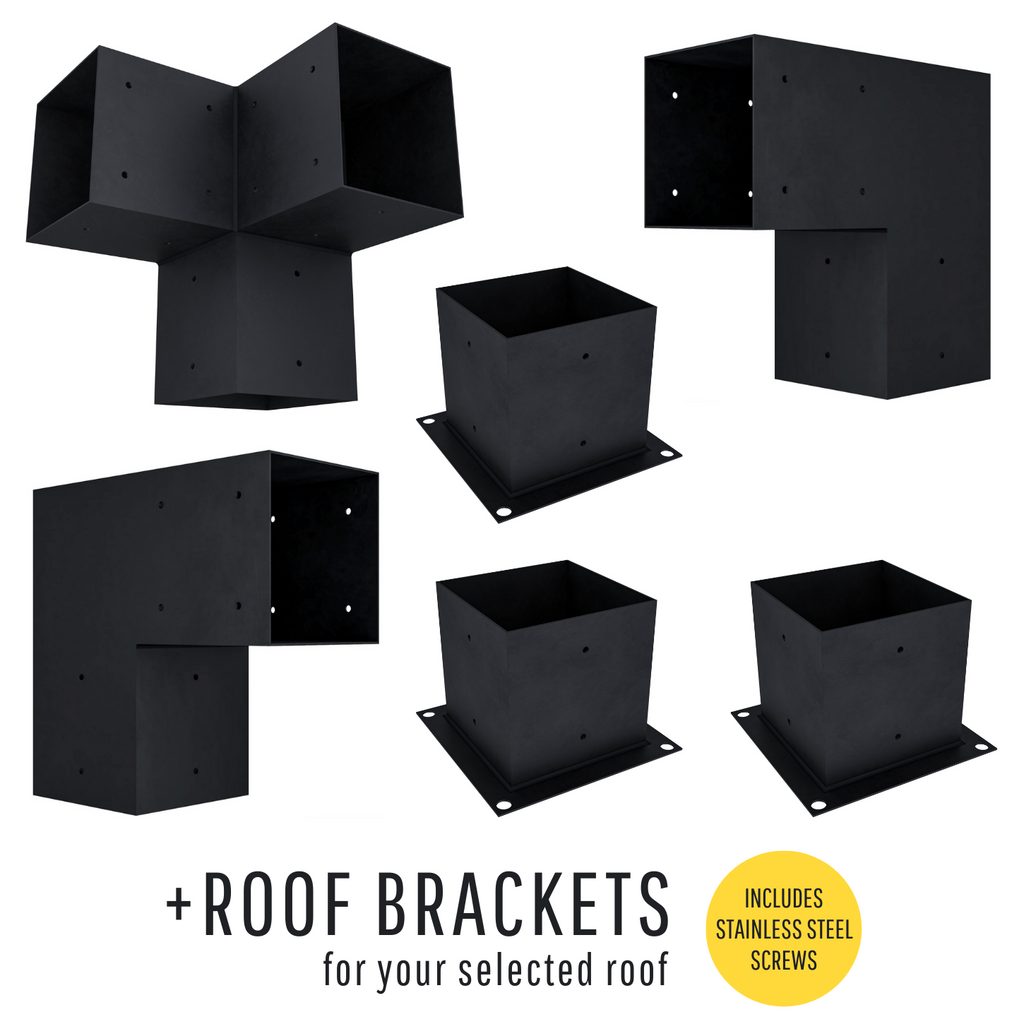 Kit for a Corner Pergola With 3 Sides