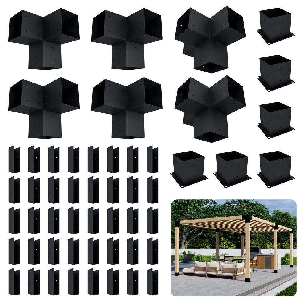 Pergola autoportante 13' x 10' avec toit