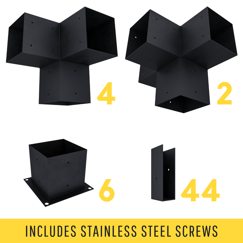 Pergola autoportante 10' x 22' avec toit