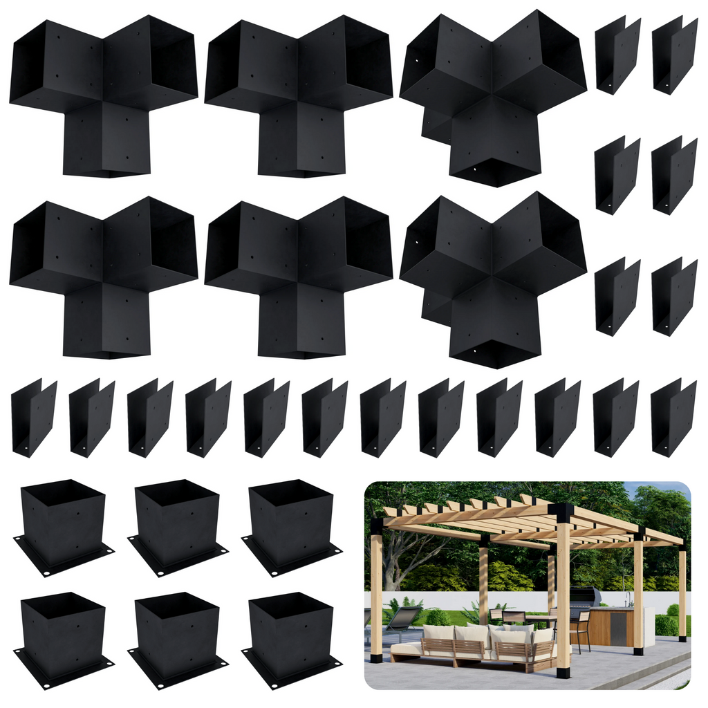 Pergola autoportante 13' x 10' avec toit