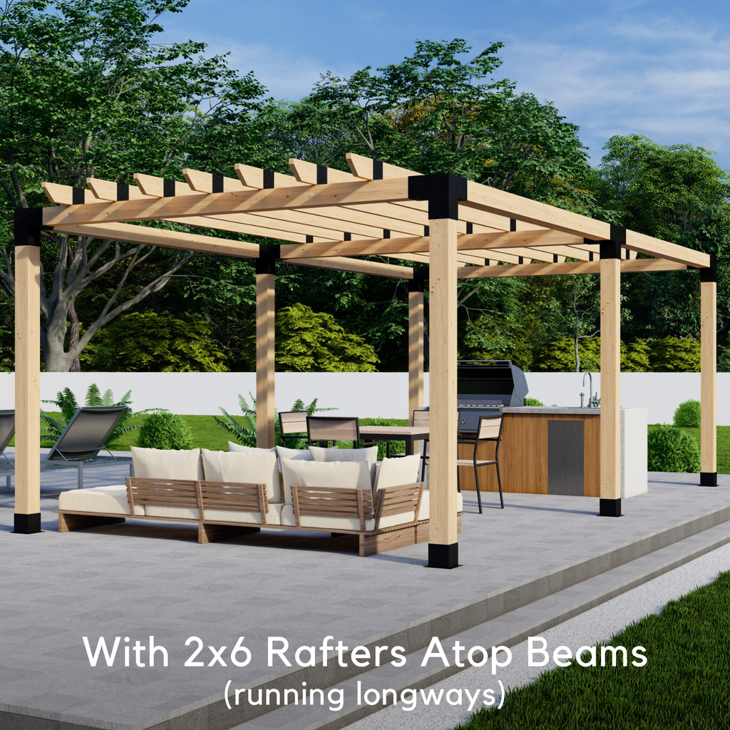Pergola autoportante 24' x 12' avec toit