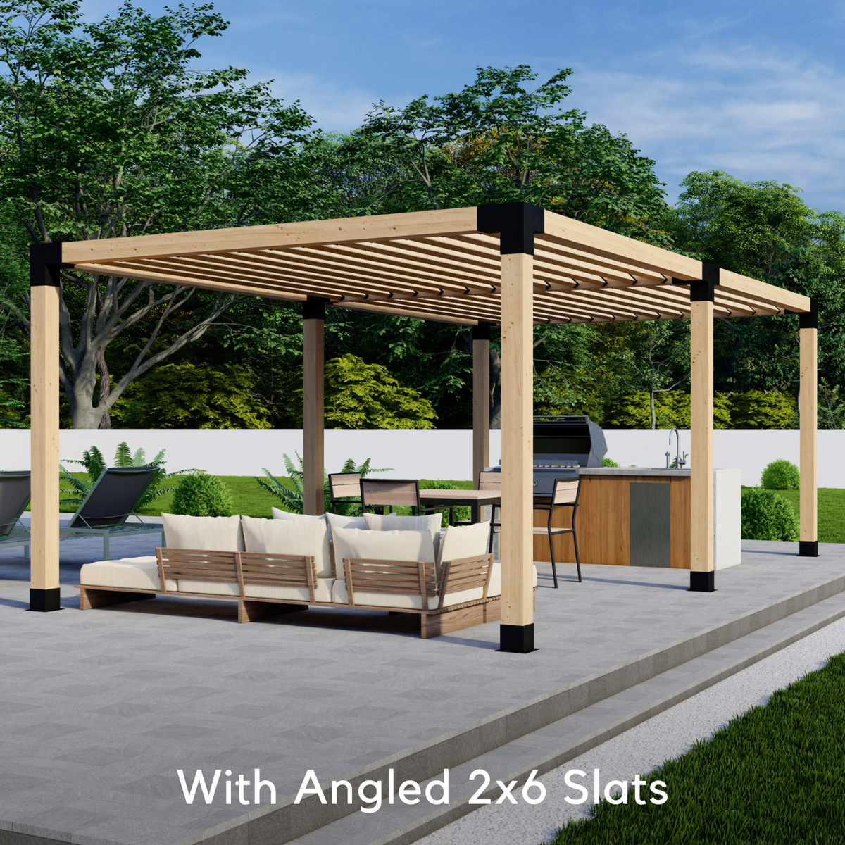 Pergola autoportante 20' x 12' avec toit