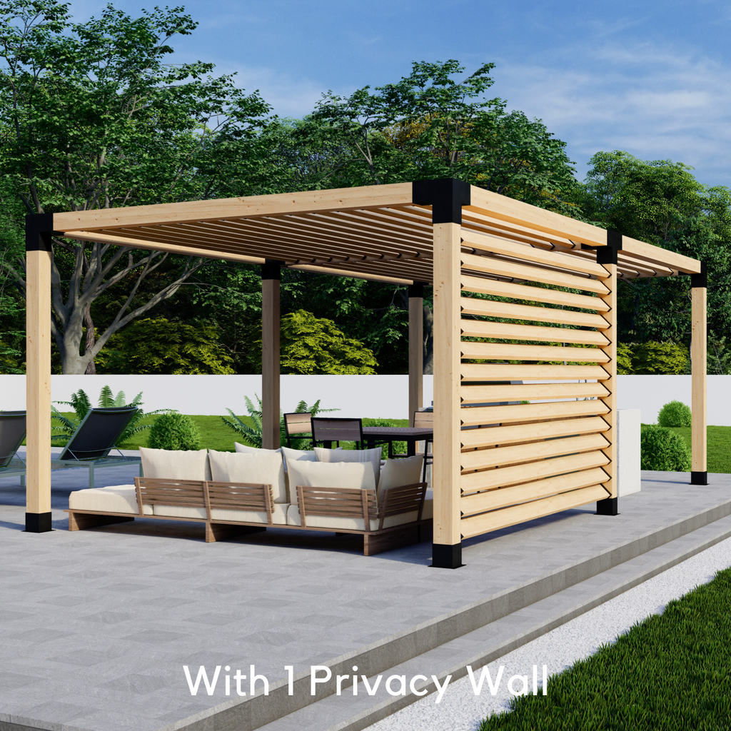 Modern Wood Pergola Kit (6x6 and 2x6 Brackets)