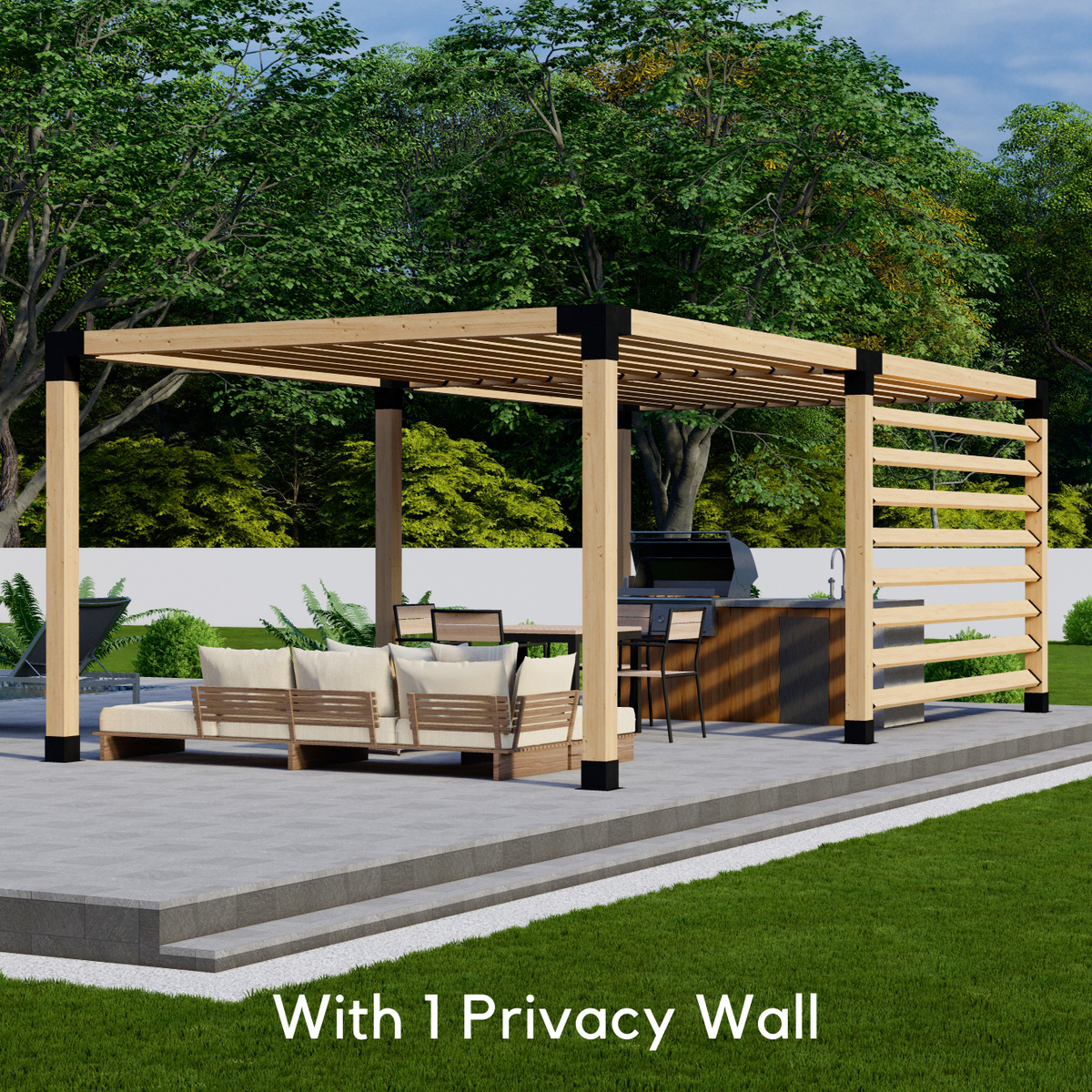 Pergola Metal Bracket Kit (For 4x4 or 6x6 Posts)