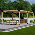 Pergola Metal Bracket Kit (For 4x4 or 6x6 Posts)