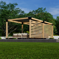 DIY Kit for Building a Cool Pergola w/ Custom Roof & Wall(s)