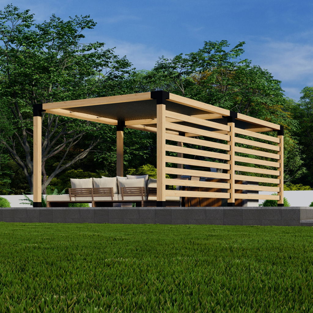 Pergola Frame Brackets + Sunshades for Pergola Roof