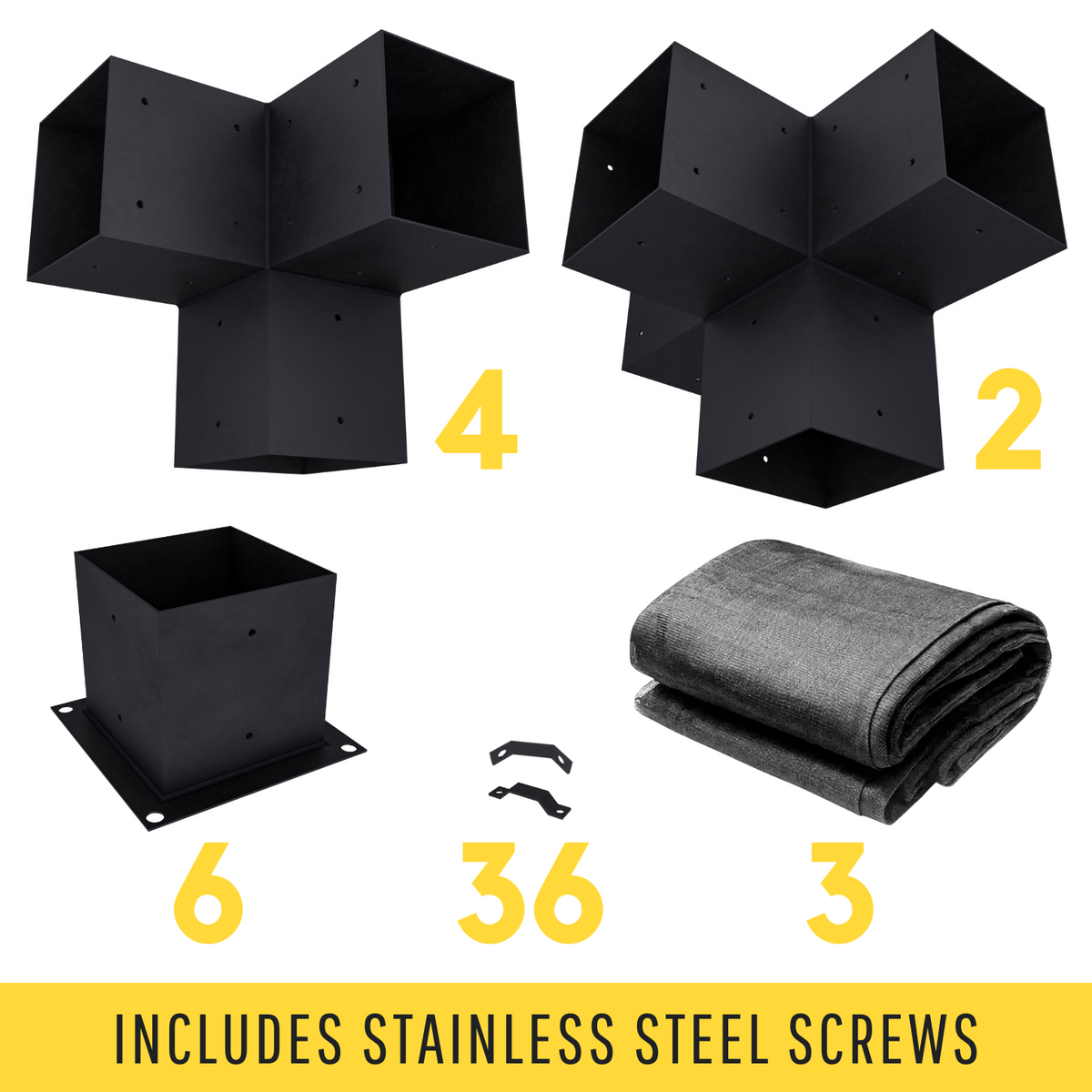 Covered Pergola Side Shade Kit