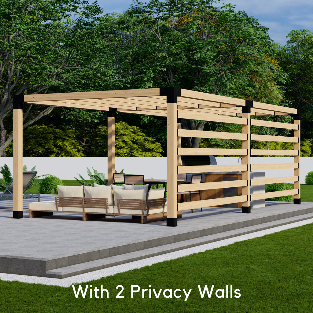 Modern Slatted Pergola Kit