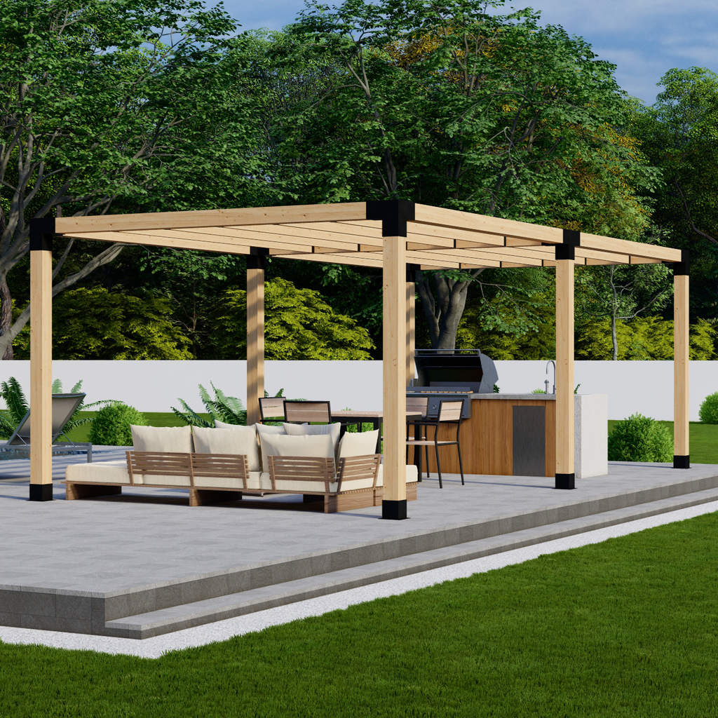 Modern Slatted Pergola Kit