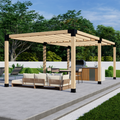 Pergola autoportante 15' x 10' avec toit