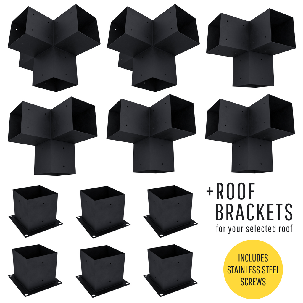 Pergola autoportante 18' x 12' avec toit