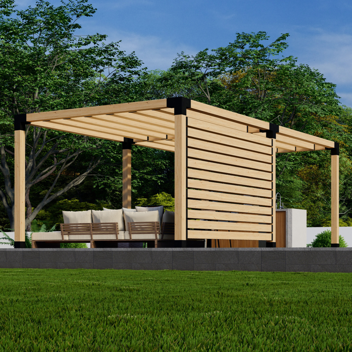 Kit for a Back- or Front-Patio Pergola