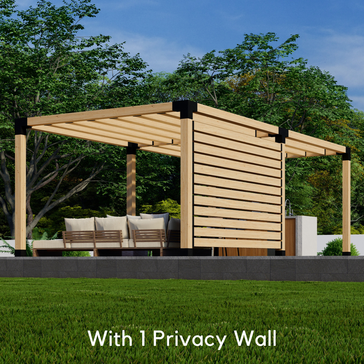 Bracket Kit for Building a Garden Wooden Pergola