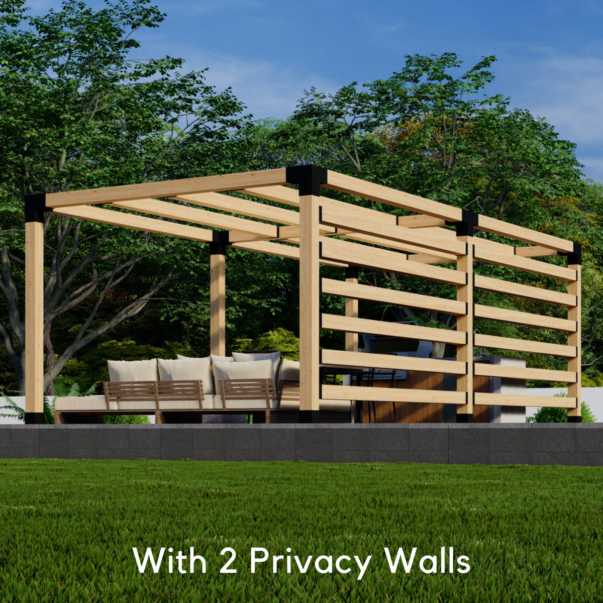 DIY Kit for Building a Pergola in the Backyard