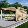Kit for Building a Pergola for Deck Shade