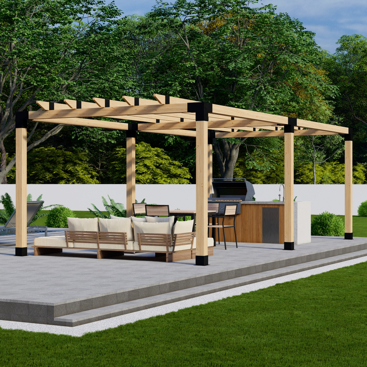 Zen's Best DIY Pergola Kit for a Low-Cost Pergola