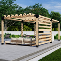 Set of 6x6 Brackets for Pergola Over Patio