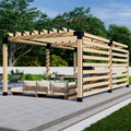 Brackets & Hardware for a Wood / Cedar Pergola Kit