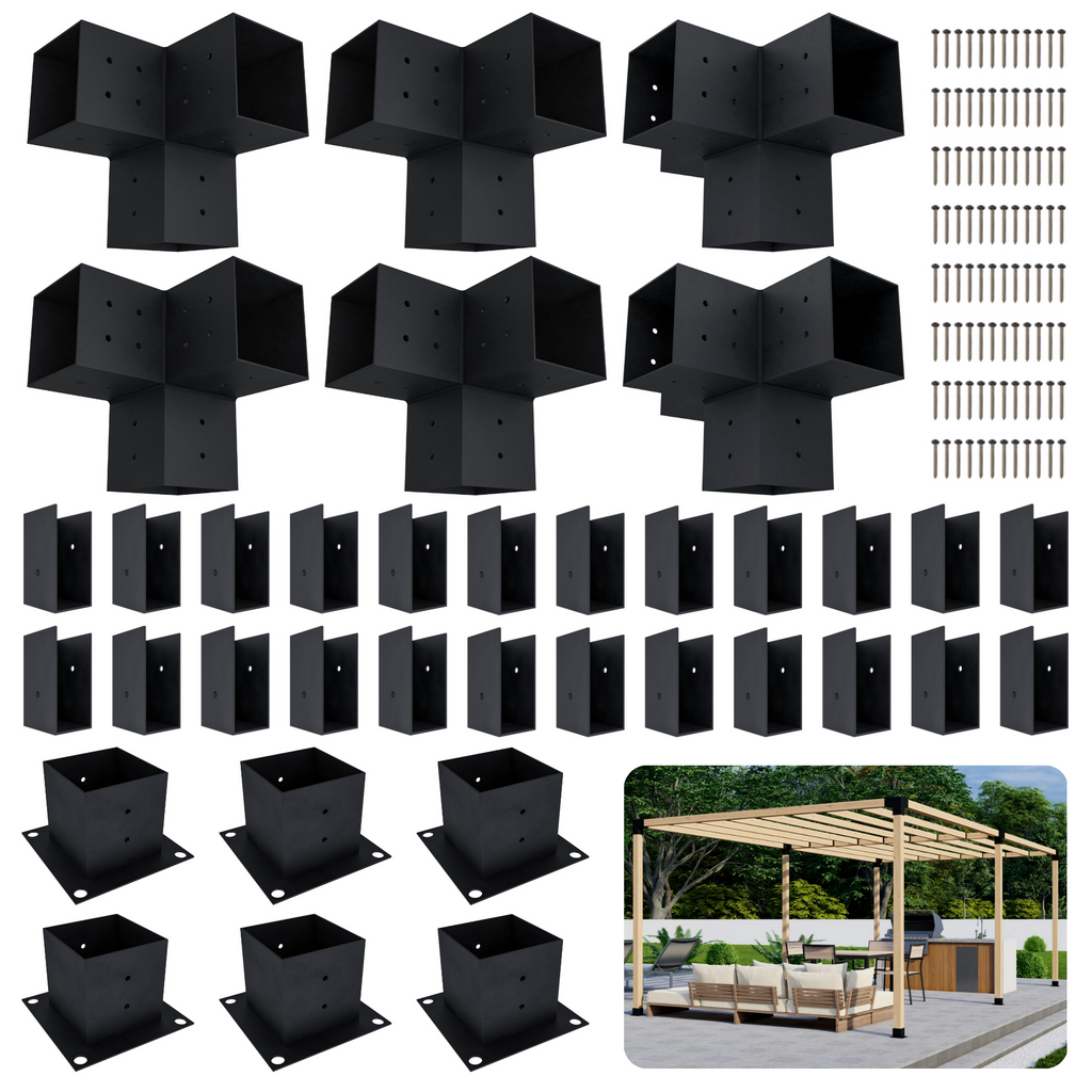 Kit de pergola autoportante 15x10 avec toit