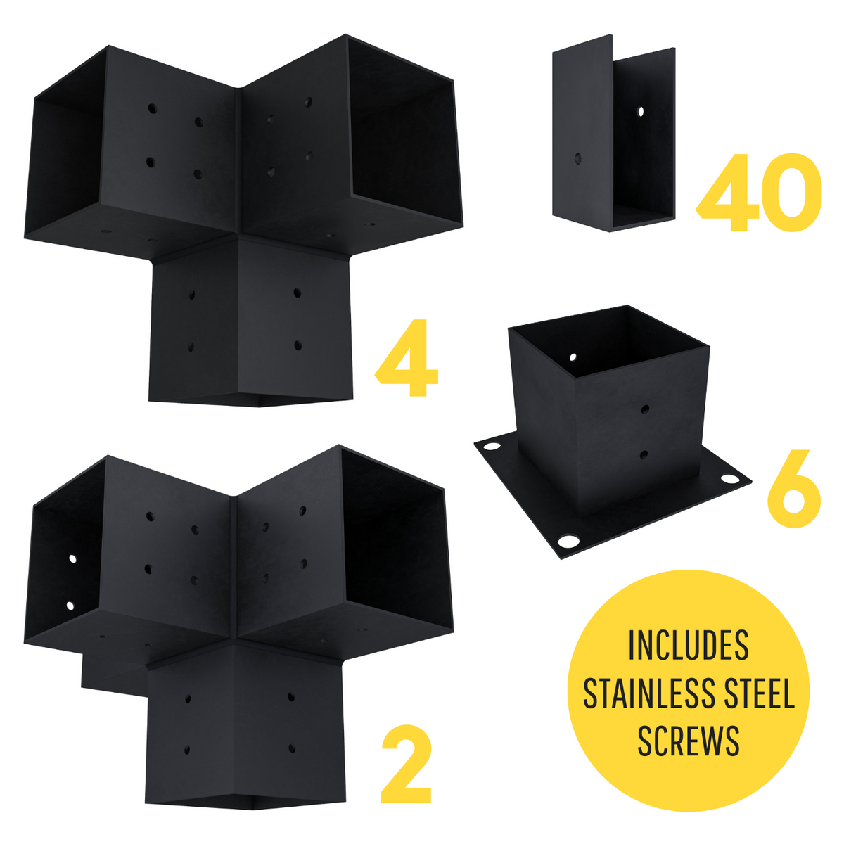 Kit de pergola autoportante 8x18 avec toit