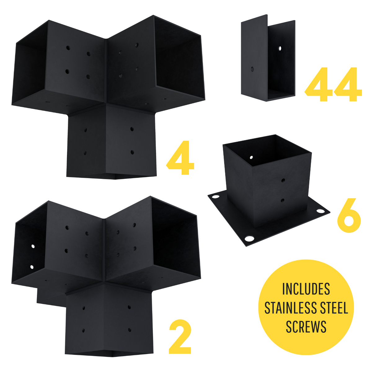Pergola Bracket Kit for 4x4 Wood Posts