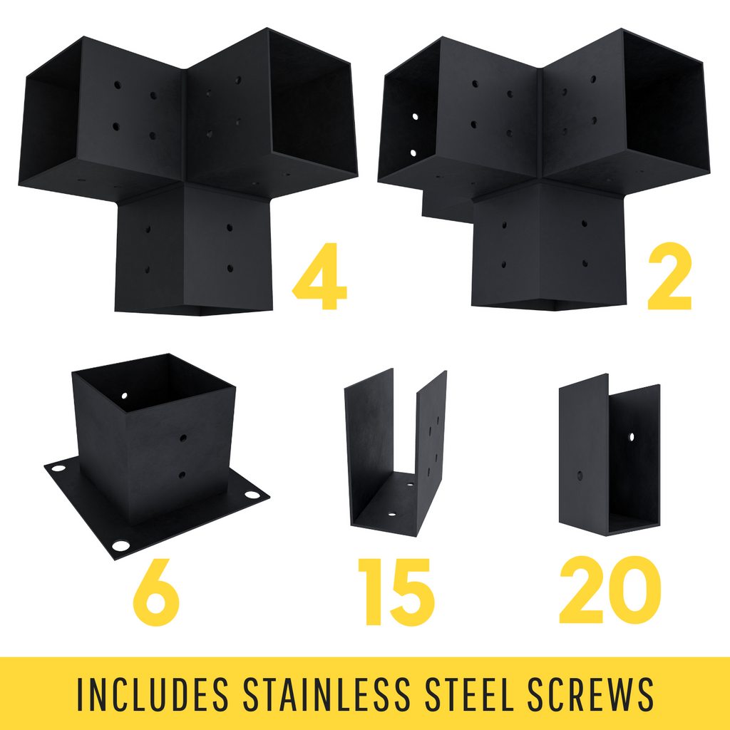 Kit for a Backyard Pergola With Roof