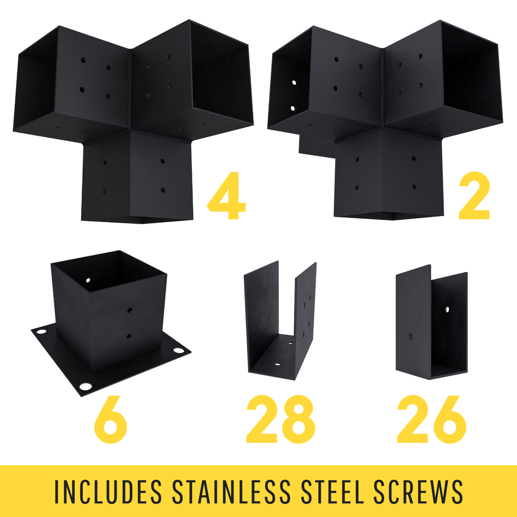 DIY Kit w/ Pergola Hardware Brackets