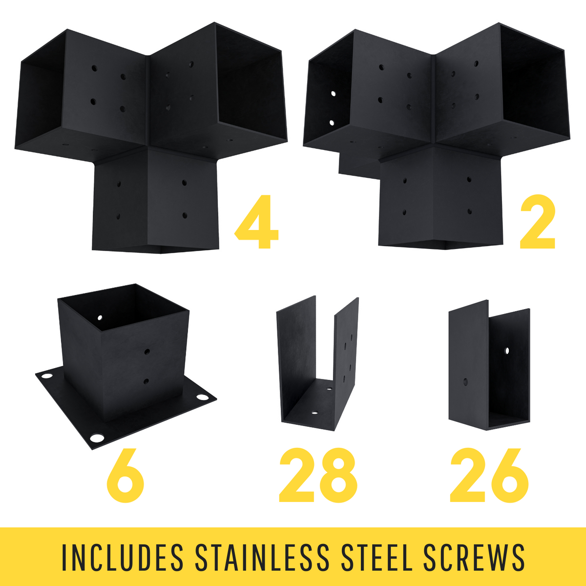 DIY Kit w/ Pergola Hardware Brackets