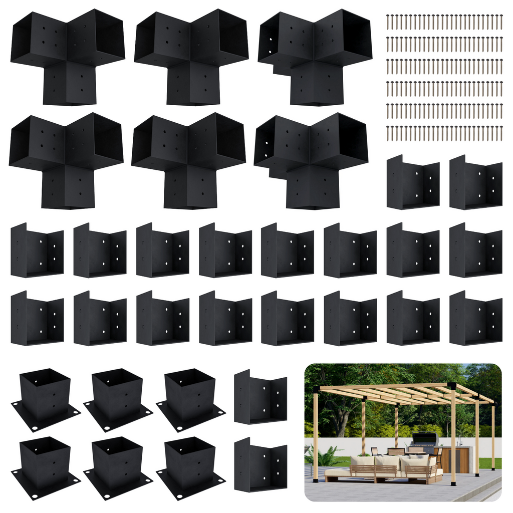 Kit de pergola autoportante 15x10 avec toit