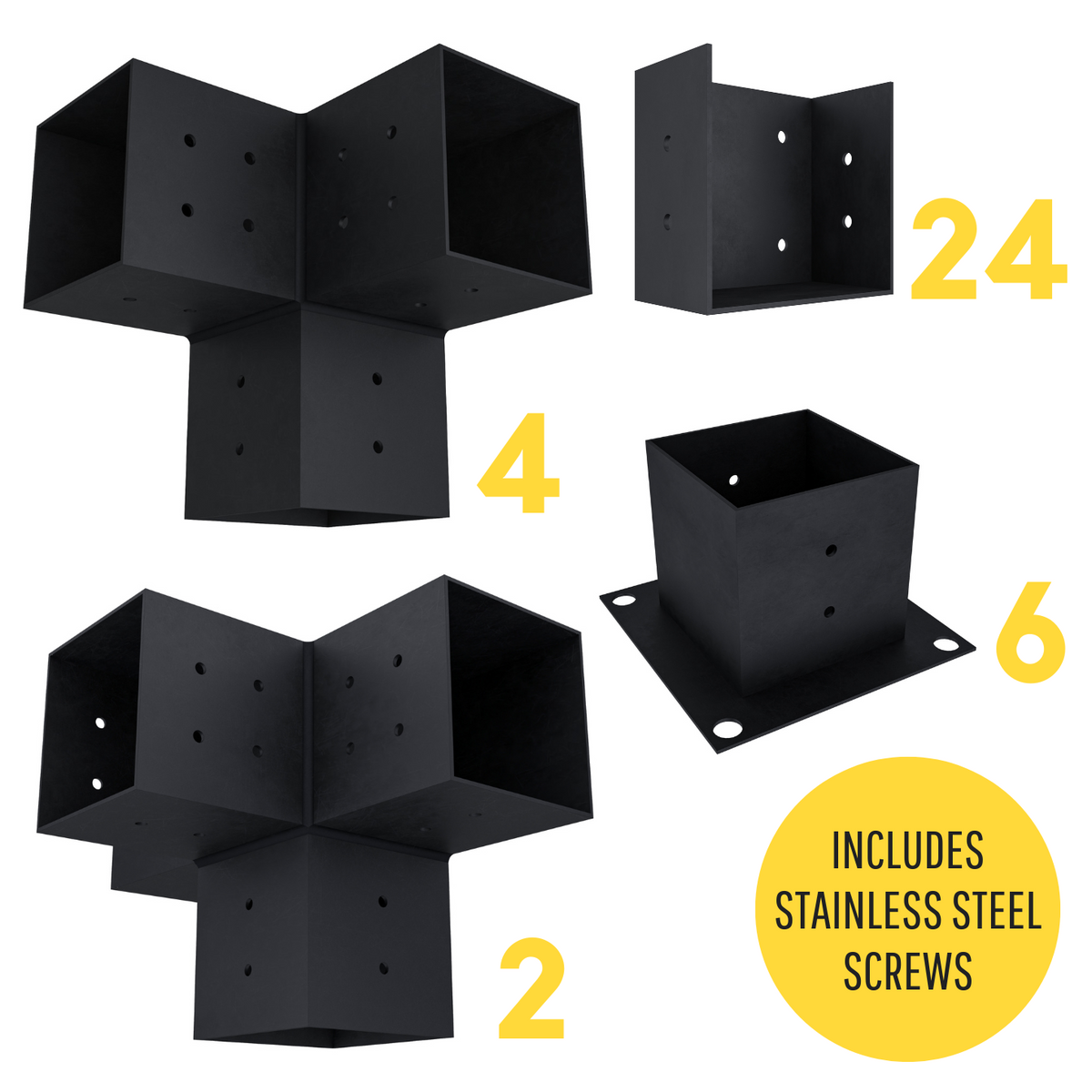 Kit de pergola autoportante 10x24 avec toit