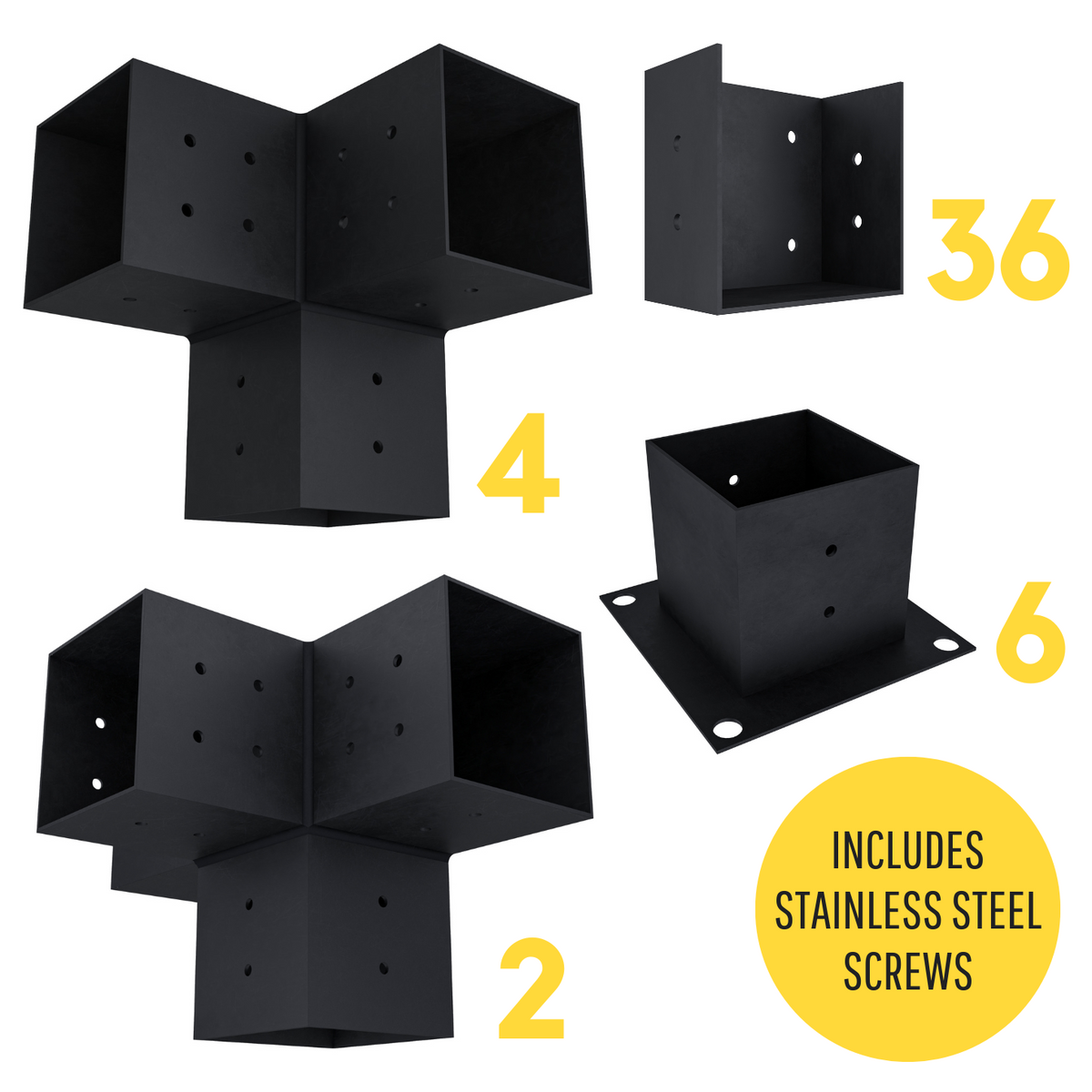 Kit for a Patio Pergola With Shade