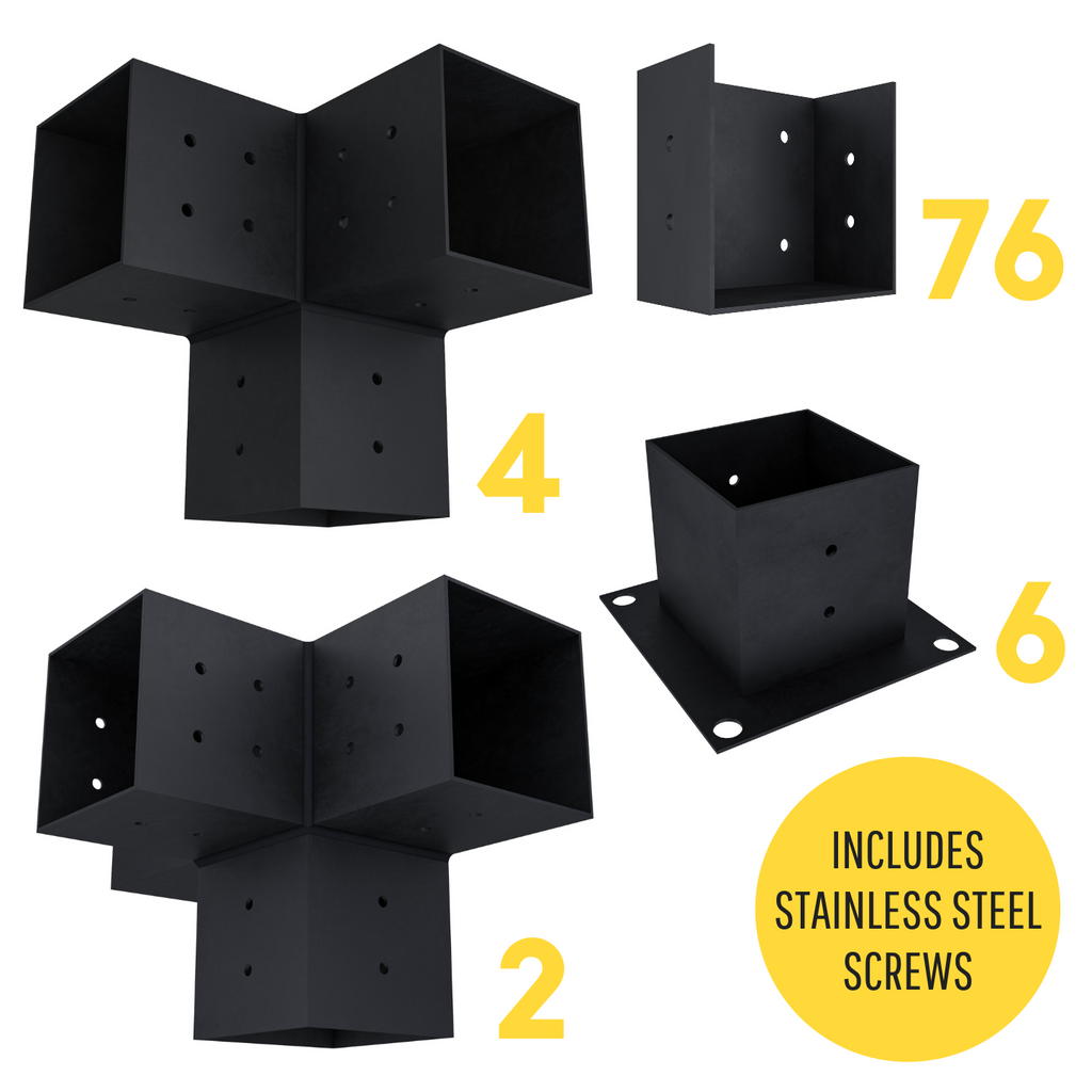 Kit for a Pergola With Privacy Panels
