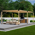 Kit for a Pergola With Angled Slats