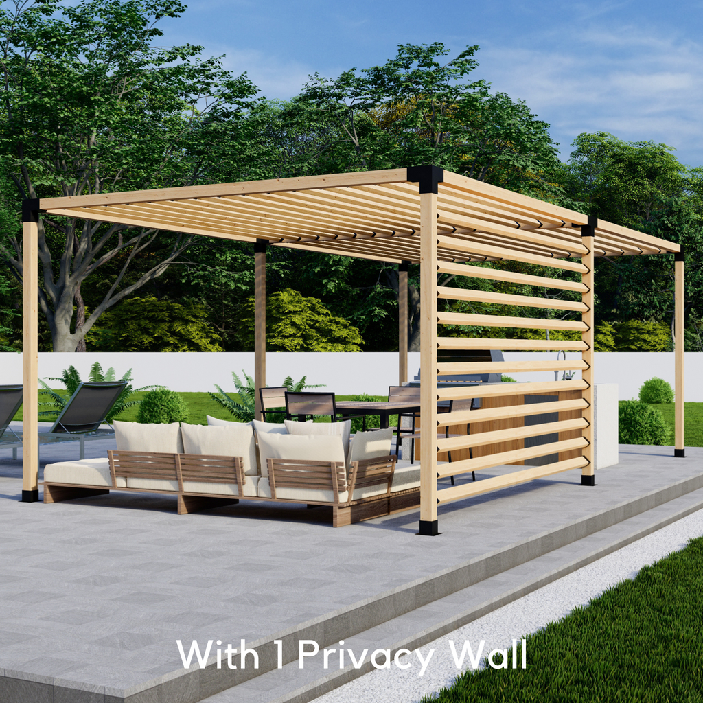 Bracket Kit for Building a Wood Backyard Pergola