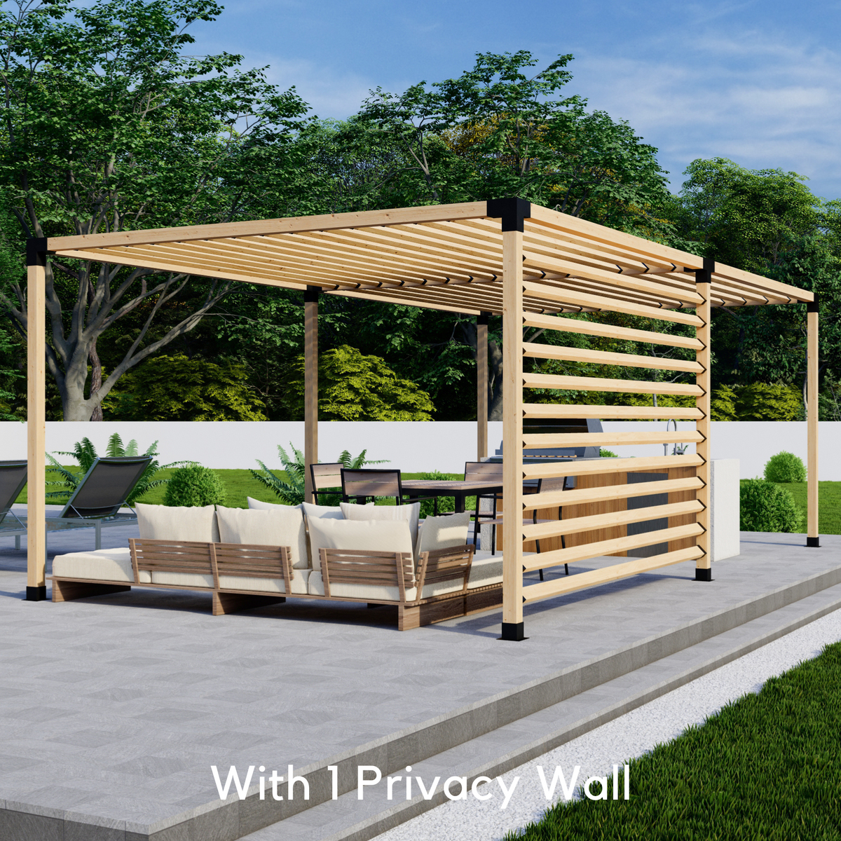 Bracket Kit for Building a Wood Backyard Pergola