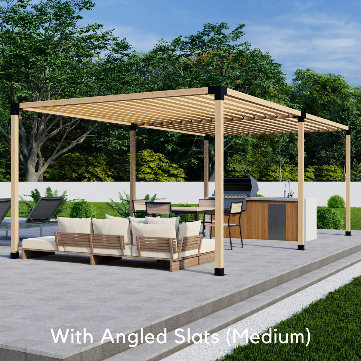 DIY Pergola Frame Kit w/ Brackets for Pergola Posts
