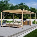 Bracket Kit for Building a Wood Backyard Pergola