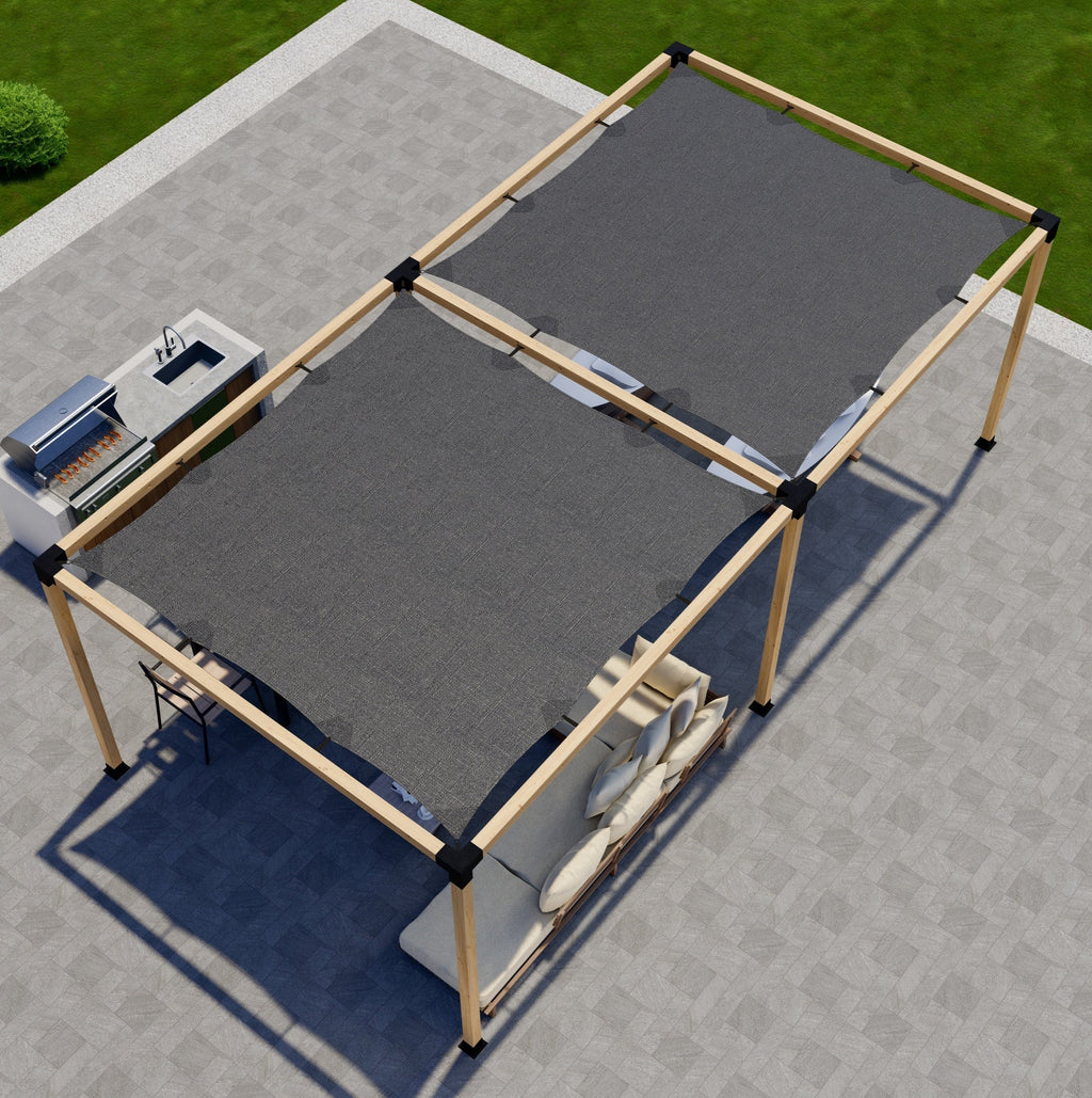 Kit de pergola autoportante 8x22 avec toit