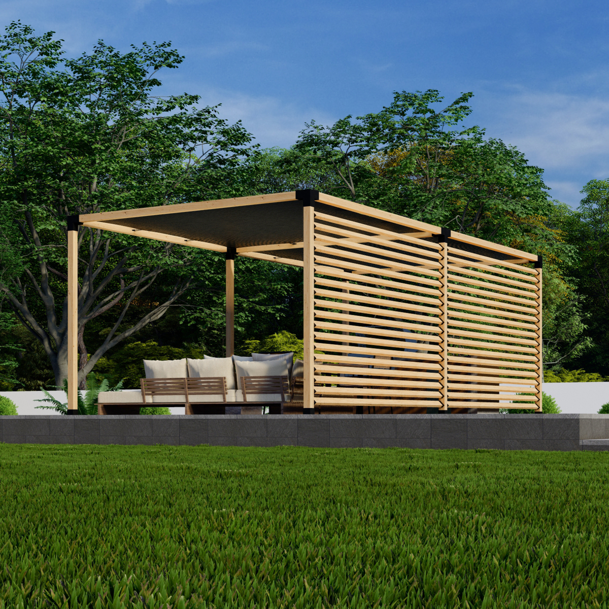 DIY Kit to Build a Pergola on a Patio