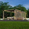Kit for Building a Pergola on a Concrete Slab
